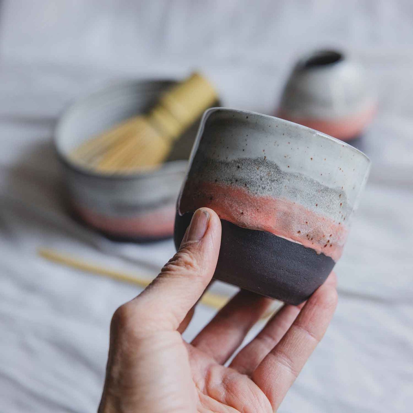 MATCHA | SCHWARZ PINK /// 3teilig ( B-Ware )