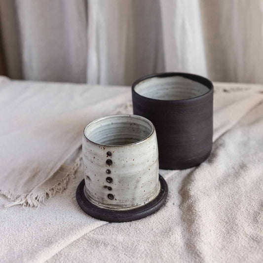 BUTTERDOSE | MONO WHITE /// Franz. Butterdose