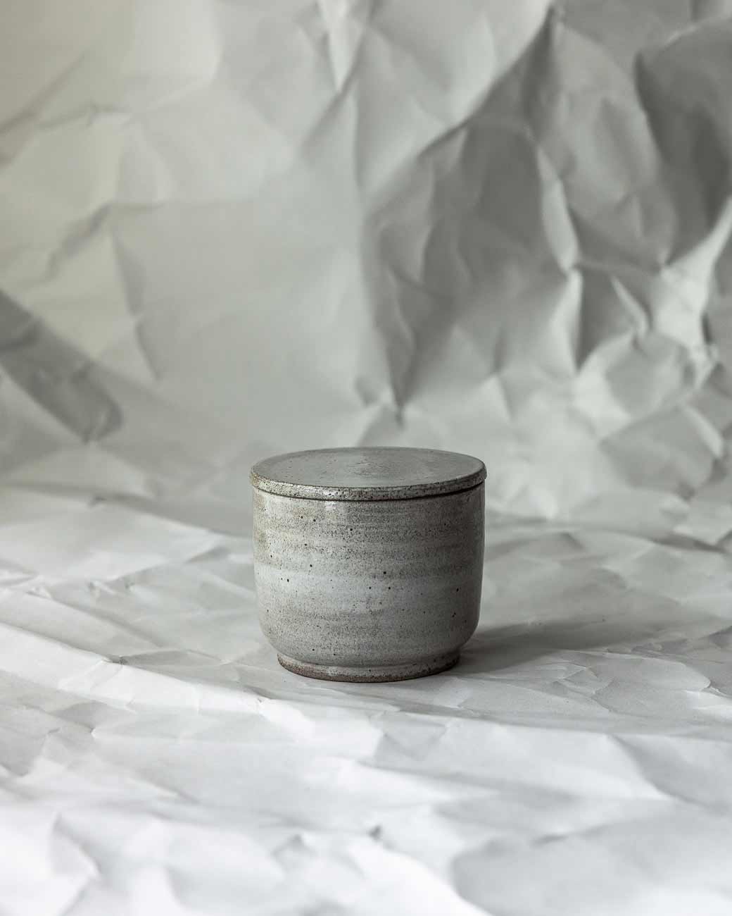 BUTTERDOSE | GRIT WHITE /// Franz. Butterdose