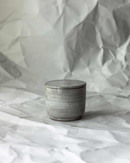 BUTTERDOSE | GRIT WHITE /// Franz. Butterdose