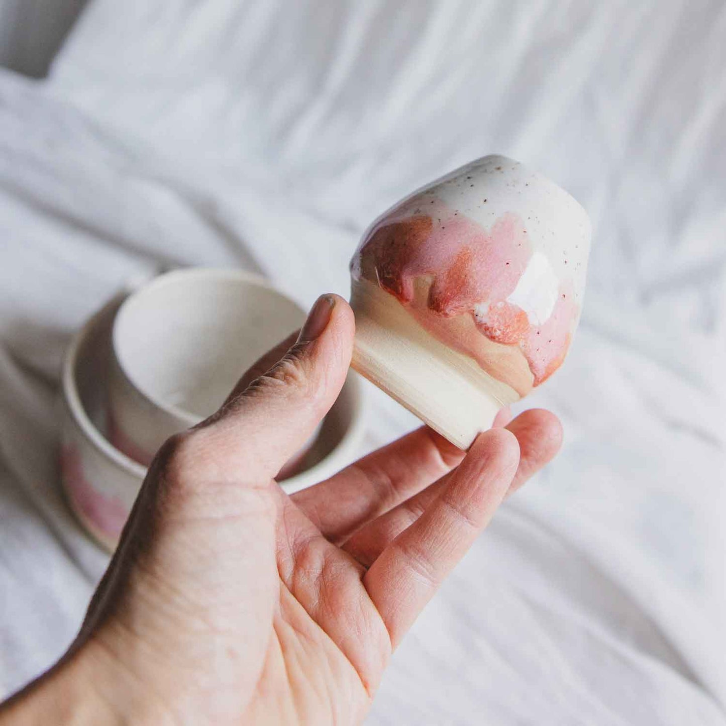 MATCHA | WEISS ROT PINK /// 3teilig ( B-Ware )