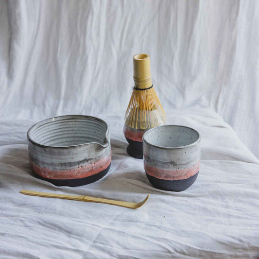 MATCHA | SCHWARZ PINK /// 3teilig ( B-Ware )