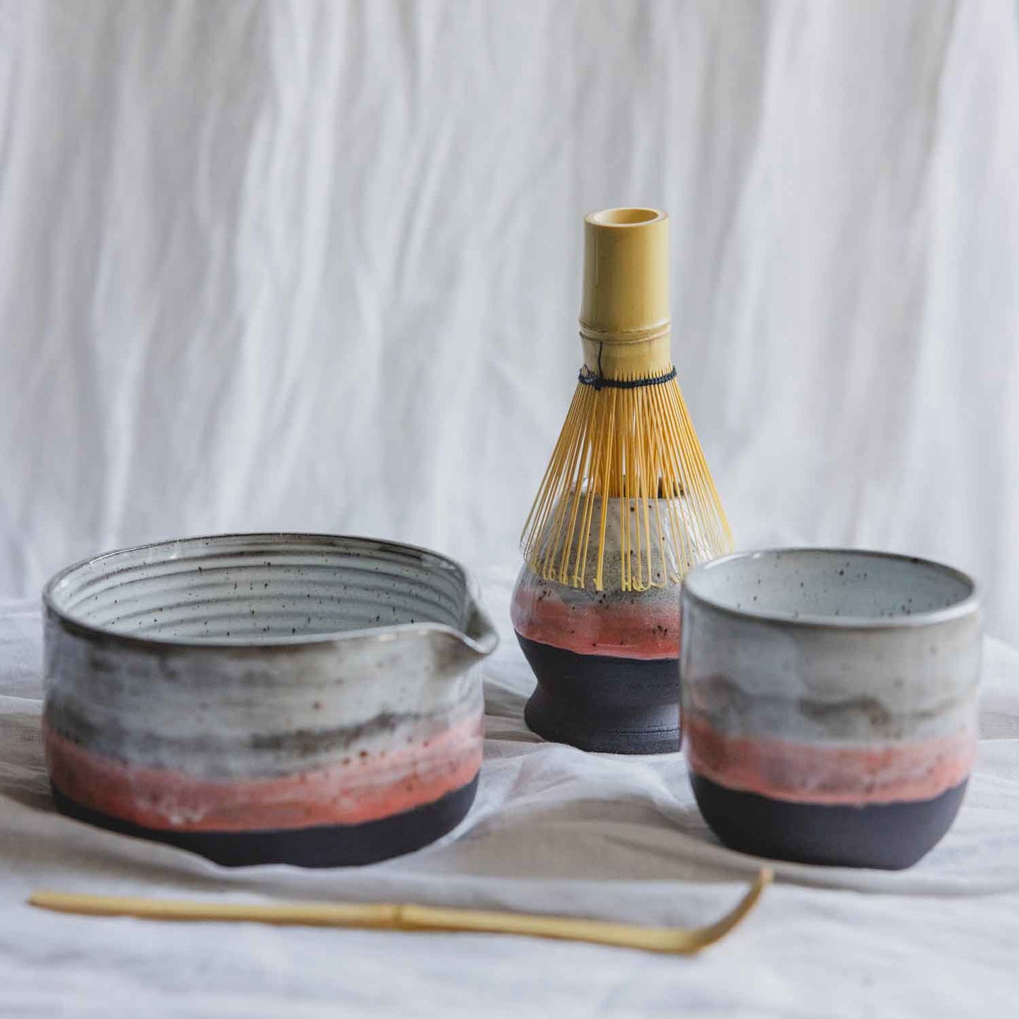 MATCHA | SCHWARZ PINK /// 3teilig ( B-Ware )