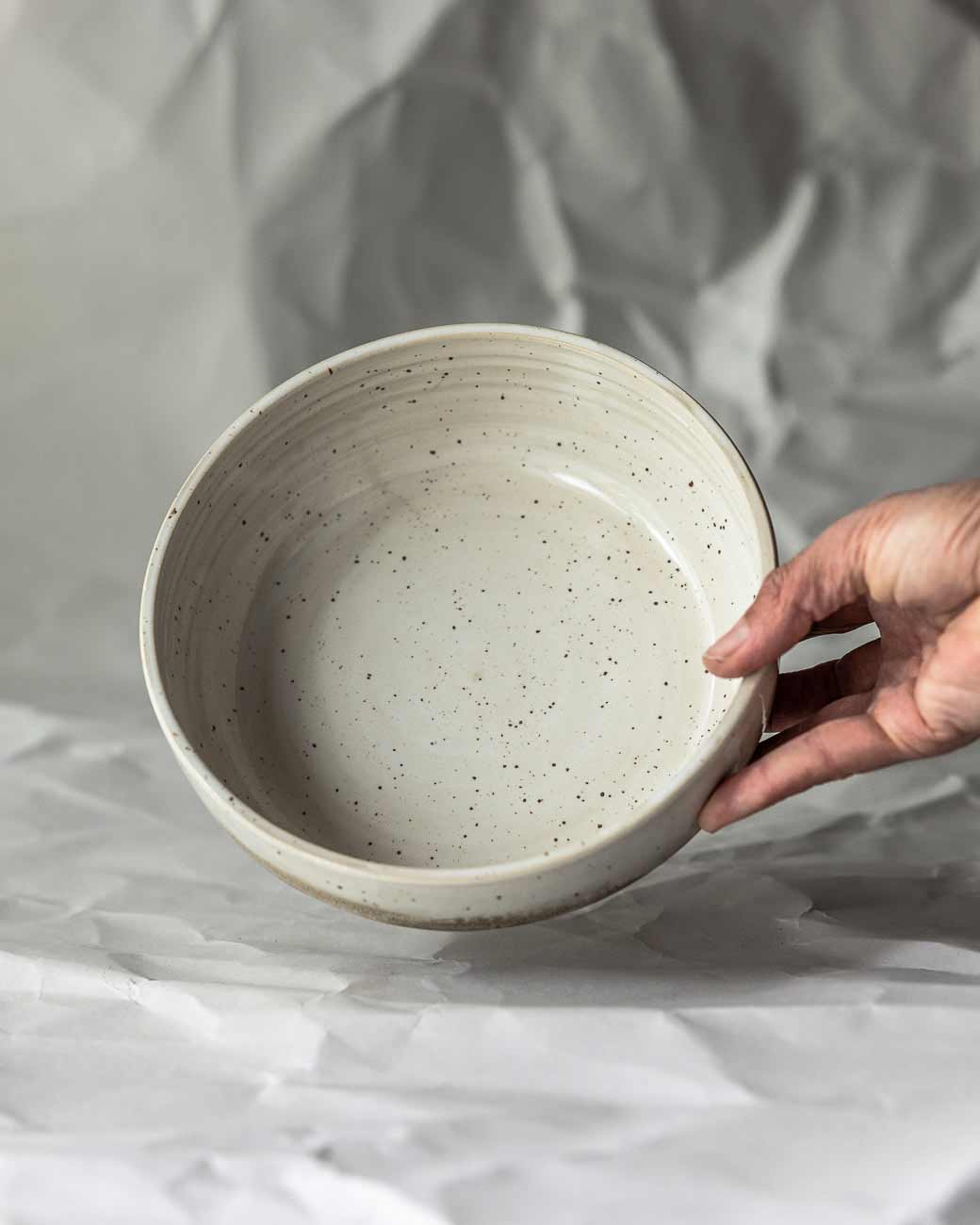 BOWL | BEIGE WHITE JE STÜCK